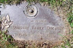 Dorothy <I>Tharp</I> Decatur 