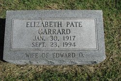 Elizabeth <I>Pate</I> Garrard 