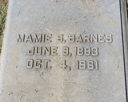 Mary Cornelia “Mamie” <I>Smith</I> Barnes 