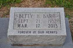 Betty Jean <I>Harvey</I> Barr 