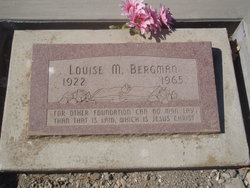 Louise Marie <I>Claassen</I> Bergman 
