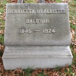 Henrietta <I>McAllister</I> Baldwin 