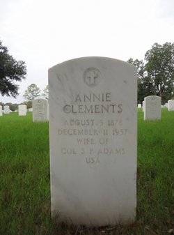 Annie <I>Clements</I> Adams 