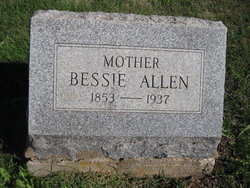 Elizabeth “Bessie” <I>Hotzman</I> Allen 