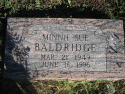 Minnie Sue <I>Romine</I> Baldridge 