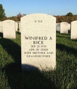 Winifred A <I>Stricklin</I> Rice 