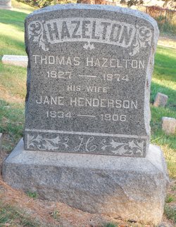 Jane <I>Henderson</I> Hazelton 