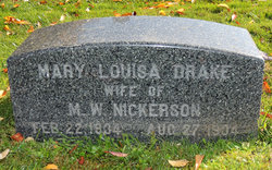 Mary Louisa <I>Drake</I> Nickerson 
