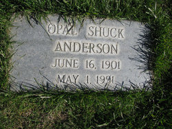 Opal Shuck <I>Stimpson</I> Anderson 