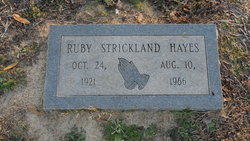 Ruby <I>Strickland</I> Hayes 