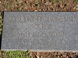 Florence Eleanor <I>Hendrick</I> Wray 