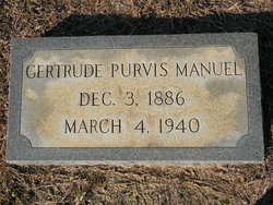 Gertrude <I>Purvis</I> Manuel 