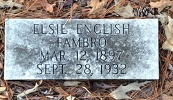 Elsie <I>English</I> Fambro 