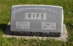 Elizabeth Colton “Betty” <I>Spencer</I> Rife 