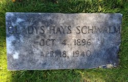 Gladys <I>Hays</I> Schwalm 
