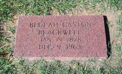 Beulah M. <I>Gaston</I> Blackwell 