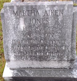 Martha <I>Aiken</I> Jones 