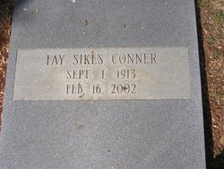 Fay <I>Sikes</I> Conner 