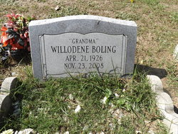 Willodene “Grandma” <I>Atkins</I> Boling 