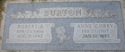 Anne Marjorie <I>Corry</I> Burton 