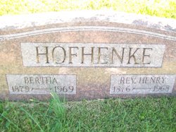 Bertha <I>Harms</I> Hofhenke 