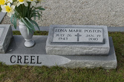 Edna Marie <I>Poston</I> Creel 