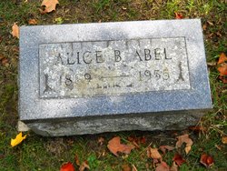 Alice B. <I>Bedford</I> Abel 