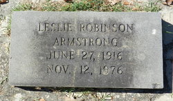 Leslie <I>Robinson</I> Armstrong 