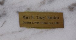 Mary Helen “Cissy” <I>Henry</I> Bartlett 