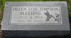 Helen Lois <I>Simpson</I> Blessing 