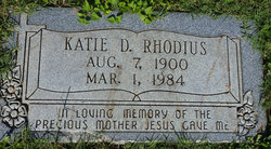 Katherine Ethel “Katie” <I>Daehnert</I> Rhodius 
