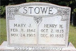 Mary J. <I>Martin</I> Stowe 