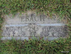 Elizabeth <I>Tenbusch</I> Ebach 