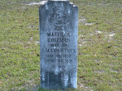 Martha Ann “Mattie” <I>Coleman</I> Courtney 