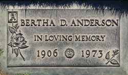 Bertha D <I>Dietz</I> Anderson 