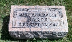 Mary <I>McDermott</I> Baker 