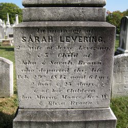 Sarah <I>Brown</I> Levering 