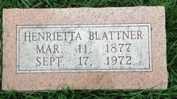 Henrietta Blattner 