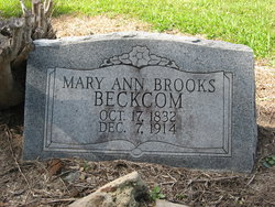 Mary Ann <I>Brooks</I> Beckcom 