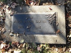 Alice Mary <I>Byrne</I> Baxter 