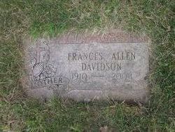 Frances <I>Allen</I> Davidson 