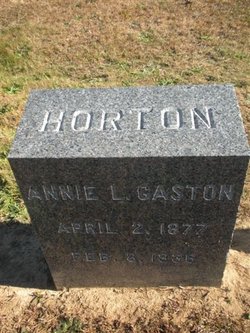 Annie L <I>Gaston</I> Horton 