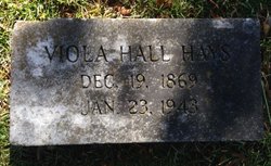 Viola Willetta <I>Hall</I> Hays 
