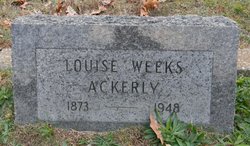 Louise <I>Weeks</I> Ackerly 