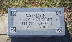 Mary Margaret <I>Womack</I> Abbott 