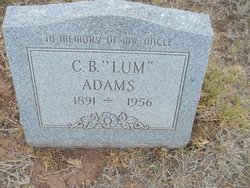 Columbus Benjamin “Lum” Adams 