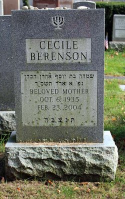 Cecile “Cis” <I>Katz</I> Berenson 