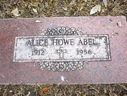 Alice Margaret <I>Howe</I> Abel 