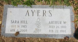 Sara Ann <I>Hill</I> Ayers 