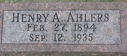 Henry Albert Ahlers 